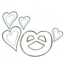 Stickdatei - Breeze und Herzen